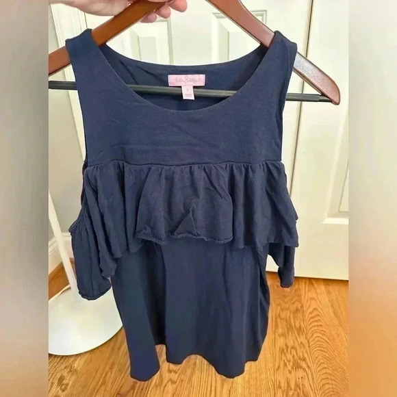 Lilly Pulitzer Lyra top navy blue size Small - Picture 8 of 8